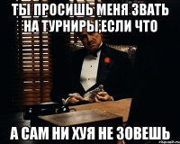 ты просишь меня звать на турниры,если что а сам ни хуя не зовешь