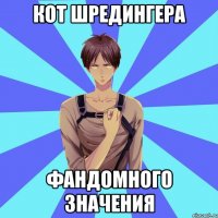 кот шредингера фандомного значения
