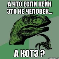 а что если кейн это не человек... а котэ ?