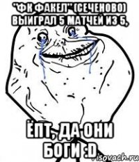 "фк факел" (сеченово) выиграл 5 матчей из 5, ёпт, да они боги :d