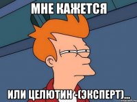 мне кажется или целютин -(эксперт)...