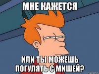 мне кажется или ты можешь погулять с мишей?