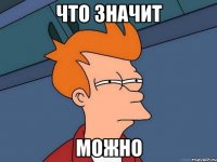 что значит можно