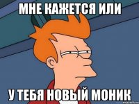 мне кажется или у тебя новый моник