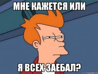 мне кажется или я всех заебал?