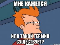 мне кажется или такой термин существует?