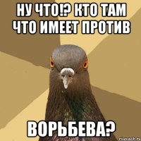 ну что!? кто там что имеет против ворьбева?