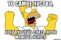 то самое чуство, когда хочешь спать, но не можешь уснуть