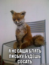  я не саша блять письку будешь сосать