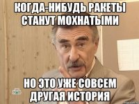 когда-нибудь ракеты станут мохнатыми но это уже совсем другая история