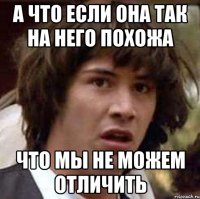 а что если она так на него похожа что мы не можем отличить