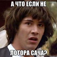 а что если не лотора сача?