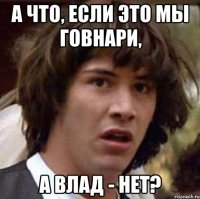 а что, если это мы говнари, а влад - нет?