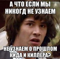 а что если мы никогд не узнаем не узнаем о прошлом кида и киллера?