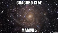 спасибо тебе мамуль