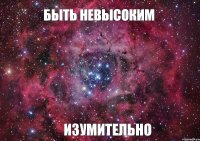 БЫТЬ НЕВЫСОКИМ ИЗУМИТЕЛЬНО