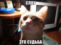 слоу это судьба