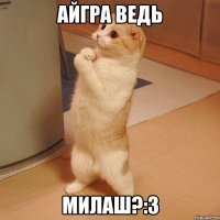 айгра ведь милаш?:3