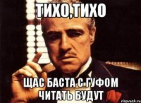 тихо,тихо щас баста с гуфом читать будут