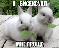 я - бисексуал мне проще