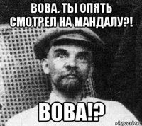 вова, ты опять смотрел на мандалу?! вова!?