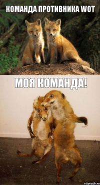 Команда противника WoT Моя команда!