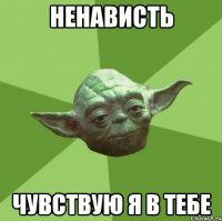 ненависть чувствую я в тебе