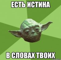 есть истина в словах твоих