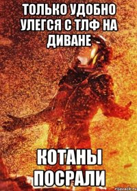 только удобно улегся с тлф на диване котаны посрали