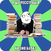 а що реєстрація на зно була?