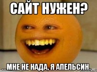 сайт нужен? мне не нада, я апельсин.