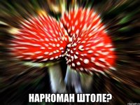  наркоман штоле?