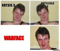 KRYSIS 3 BATTLLFIELD 4 WARFACE