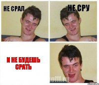 не срал не сру и не будешь срать