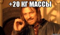 +20 кг массы 