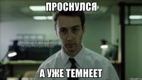 проснулся а уже темнеет