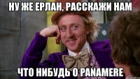 ну же ерлан, расскажи нам что нибудь о panamere