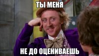 ты меня не до оцениваешь