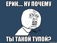 ерик.... ну почему ты такой тупой?