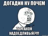 догадин ну почем ты такой надоедливый?!!!