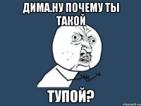дима.ну почему ты такой тупой?