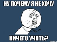 ну почему я не хочу ничего учить?