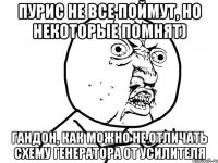 пурис не все поймут, но некоторые помнят) гандон, как можно не отличать схему генератора от усилителя