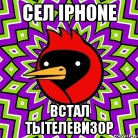 сел iphone встал тытелевизор