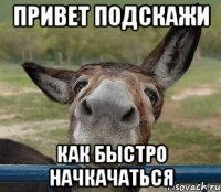 привет подскажи как быстро начкачаться