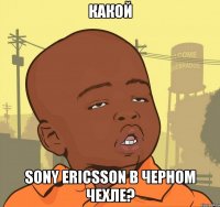 какой sony ericsson в черном чехле?