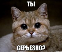 ты серьезно?