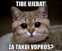 tibe ujebat' za takoi vopros?