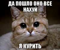 да пошло оно все нахуй я курить