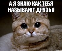 а я знаю как тебя называют друзья 